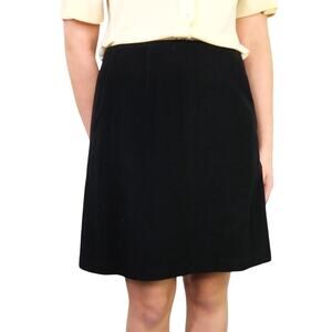 Vintage Compagnie International Express Black Mini Skirt A-Line Wool Skirt  6